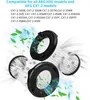 Vacuum cleaner filters with green leaves and dust particles. Produktbild-Vorschau