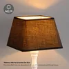 Home Sweet Home Stoff-Lampenschirm Schwarz – 20 x 20 x 14 Produktbild-Vorschau 3