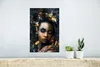 MuchoWow® Poster Blumen - Frau - Gold 20x30 cm - Produktbild-Vorschau 5