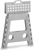 Klappbarer Tritthocker Kunststoff grau 38,5 x 31,5 x 39 cm Produktbild-Vorschau 3