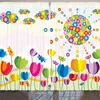ARANDE Abstrakt Gardine, Abstrakte Illustration Von Blumen Produktbild-Vorschau 1