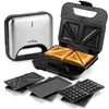LEHMANN Multifunktion Sandwichmaker 3 in 1, Austauschbaren Produktbild-Vorschau 1