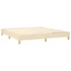 vidaXL Boxspringbettgestell Creme 160x200 cm Stoff Produktbild-Vorschau 4