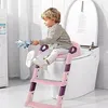 Escabeau de toilettes pour enfants avec poignées, rose + Voir les images du produit 2