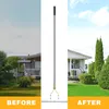 Baraystus Grabie do trawy regulowany uchwyt 148 cm stalowe Podgląd zdjęcia produktu 7