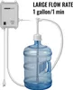 A water dispenser pump is shown attached to a large water jug, with a power unit on the left. Produktbild-Vorschau