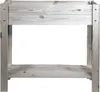 A wooden raised garden bed on a white background. Produktbild-Vorschau