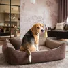 4L Textil MOLLY Kuscheliges Cord Hundebett mittelgroße & Produktbild-Vorschau 2