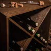 Portabottiglie in legno KADAX, 52 x 25,5 x 52 cm, marrone, Anteprima dell’immagine prodotto 12