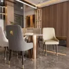 A dining room setting with chairs around a table. Podgląd zdjęcia produktu