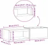 vidaXL Braciere nero, 160 x 45 x 35 cm, acciaio resistente Anteprima dell’immagine prodotto 8