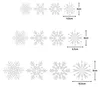 Salcar 100er-Set Fensteraufkleber Weihnachten Dekoration Produktbild-Vorschau 7