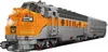 A Lego-style model of a diesel locomotive. Produktbild-Vorschau