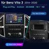 Autoradio Android da 10 pollici per Mercedes Vito W447 Anteprima dell’immagine prodotto 2