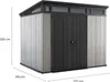 KETER Artisan 9x7 Abri de jardin 277 x 226 x 218 cm, Voir les images du produit 24