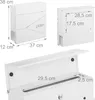 Relaxdays Briefkasten mit modernem Design, Metall, 4 Produktbild-Vorschau 4