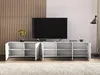 Moderne RTV-Schränke 250 cm in Weiß Matt, stehend oder Produktbild-Vorschau 4