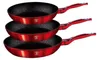 Berlinger Haus zestaw 3 patelni granitowych Red Metallic Podgląd zdjęcia produktu 1
