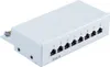 Patchpanel Patchfeld Cat.6, 8-Port lichtgrau Produktbild-Vorschau 1