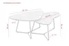Hela Tische, Couchtisch Pisa, Nierenform - 2er Set - Produktbild-Vorschau 6