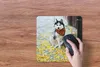 MuchoWow® Mauspad Mousepad Hund - Herbst - Husky 30x30 cm - Produktbild-Vorschau 3