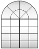 vidaXL Wandspiegel Schwarz 100x130 cm Gewölbt Eisen Produktbild-Vorschau 8