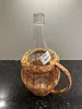 2 x 2L Flasche mit Weidenkorb Karaffe Glasflasche Produktbild-Vorschau 3