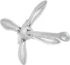 vidaXL Klappanker Silbern 3,2 kg Temperguss Produktbild-Vorschau 3