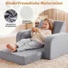 COSTWAY – sofa dziecięca 3 w 1 z funkcją spania, kanapa Podgląd zdjęcia produktu 6