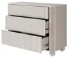 Selsey Arvello - Comodino a 3 cassetti, con incavi e Anteprima dell’immagine prodotto 4