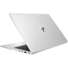 A silver HP Elitebook laptop shown from a diagonal rear view, with the lid slightly open. Produktbild-Vorschau