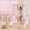 LARS360 Barre de gymnastique pliable Rose - Barre de Voir les images du produit 7