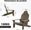 Wiltec zahradní židle z masivu Adirondack 89 x 72 x 92,5 Náhled obrázku produktu 4