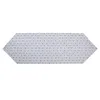 Clayre & Eef Tischläufer 50x160 cm Weiß Blau Baumwolle Produktbild-Vorschau 2