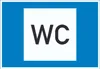 Toilette Symbol Schild A5 (148x210mm) Produktbild-Vorschau 1