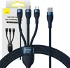 Baseus Cavo USB Flash 1,5 m USB C USB C/Micro-USB B/Blu Anteprima dell’immagine prodotto 1