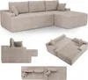 Juskys Sofa Coredo - Taupe, moderne Couch aus Cord mit Produktbild-Vorschau 1