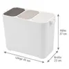 Koš na tříděný odpad 27 l – 3× 9 l, systém na třídění Náhled obrázku produktu 3