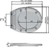 MKW WC-Sitz Euro 4000 mit Deckel, Slowclose, weiß, 1 Stk. Produktbild-Vorschau 2