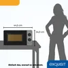 Exquisit Mikrowelle MW950-070 grau | max. 700 W | Garraum Produktbild-Vorschau 6