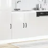vidaXL Spülenunterschrank Kalmar Hochglanz-Weiß 80x46x81,5 Produktbild-Vorschau 2