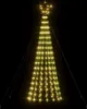 vidaXL LED Weihnachtsbaum 275 LEDs Warmweiß 180 cm Produktbild-Vorschau 3