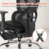 SevenComfort Sedia da ufficio ergonomica  con poggiapiedi Anteprima dell’immagine prodotto 9