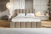 A modern bedroom with a upholstered bed as the focal point. Náhled obrázku produktu