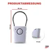 EUROtops Elektronischer Türgriffalarm – 2er-Set, Tür- und Produktbild-Vorschau 4