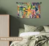 MuchoWow® Wandteppich Wandbehang Blumen - Dschungel - Produktbild-Vorschau 4