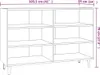 vidaXL Sideboard Räuchereiche 103,5x35x70 cm Holzwerkstoff Produktbild-Vorschau 6