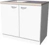 Spülenunterschrank mit Arbeitsplatte & Spüle - 100 cm breit Produktbild-Vorschau 1