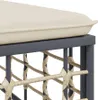 vidaXL Garten-Ecksofa mit Beige Kissen Poly Rattan Produktbild-Vorschau 6