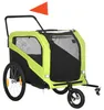 PawHut 2-in-1 Hundeanhänger Fahrradanhänger für Hunde Produktbild-Vorschau 1